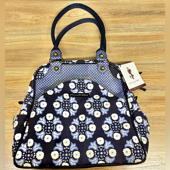 NEW Petunia Pickle Bottom Sashy Satchel in Classic Cornflower - Picture 2 of 13